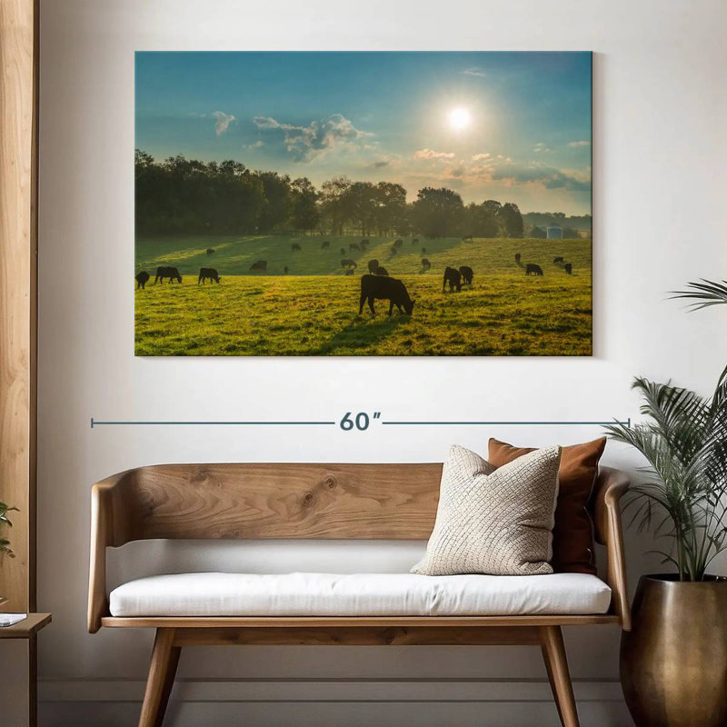 Crowle Cattle Graze, 34" H x 51" W
