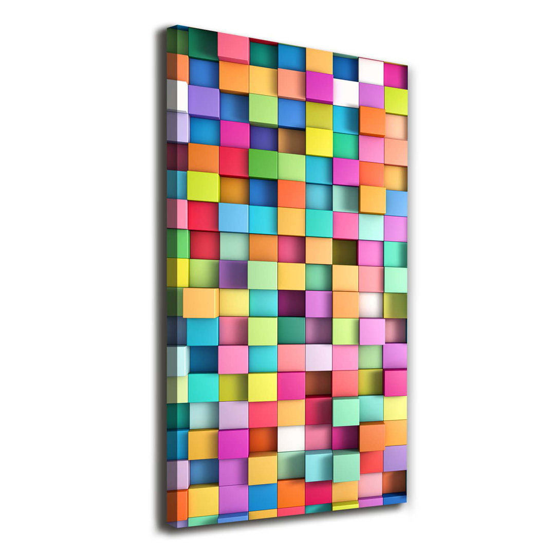 Abstraktion Quadrate - Wrapped Canvas Kunstdruck