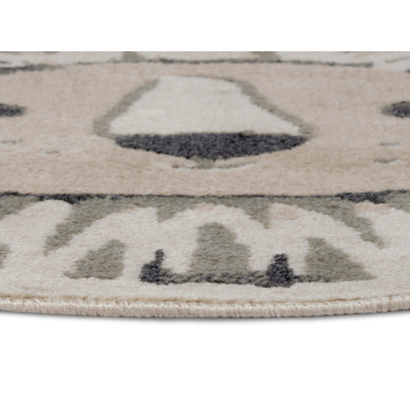 Adventures Children Grey Rug, Round 100cm