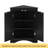 Black Triangle Bathroom Storage Cabinet With Adjustable Shelves, Freestanding Floor Cabinet For Home Kitchen-1254954505