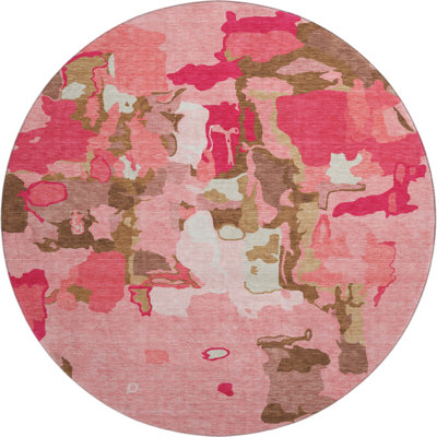 Premium Machine Washable Birchview AMF1028 Abstract Rug