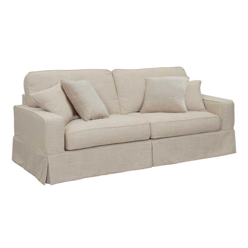 Gauvin 88'' Slipcovered Sofa