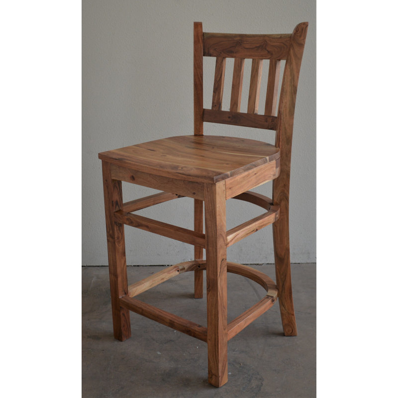 Kaleiah Solid Wood Counter Stool