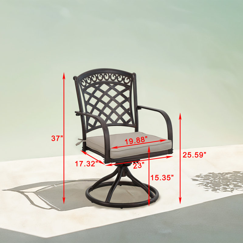 Chaise berçante d'extérieur en aluminium Baro