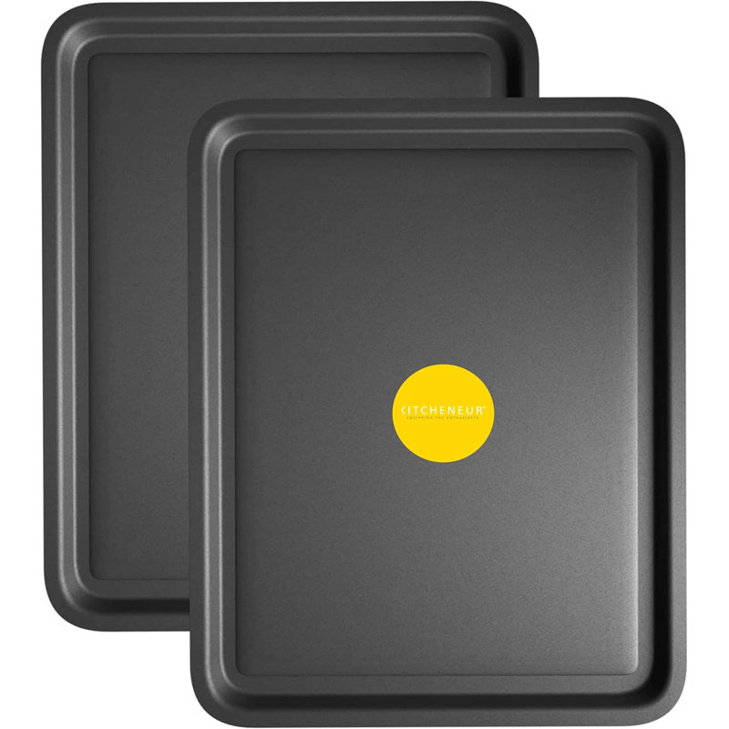 KITCHENEUR Non-Stick Aluminium 2 Piece Baking Tray Set