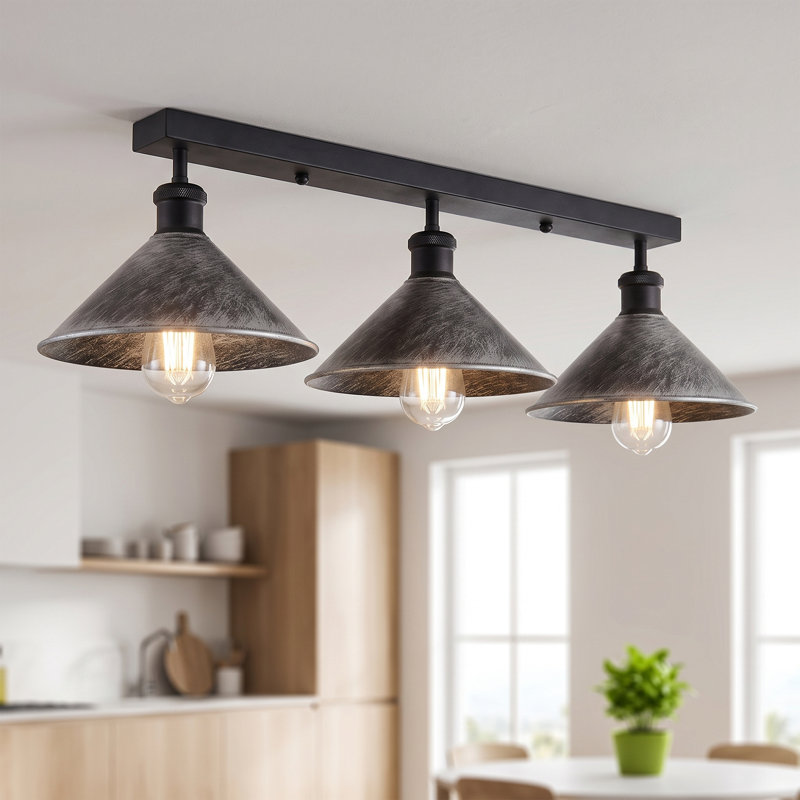 Menoher Flush Mount and Semi Flush Mount, No, Brushed Silver