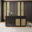 62.99"Black rectangular jewelry storage display cabinet