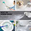 Pomme de douche à pluie 10 po et assemblage à main - Fixation murale, métal, 3 jets, réglable pour la douche, ensemble de fabrication en métal avec fixation contre la corrosion, réglages, barre coulissante, finition anti-rayures