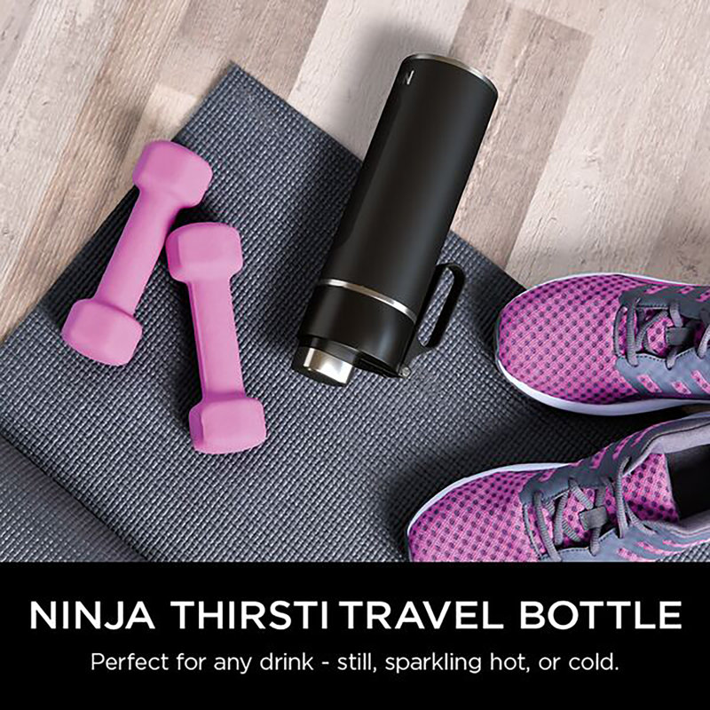 Ninja Thirsti 700 ml Travel Bottle DW2401EUUK, Black