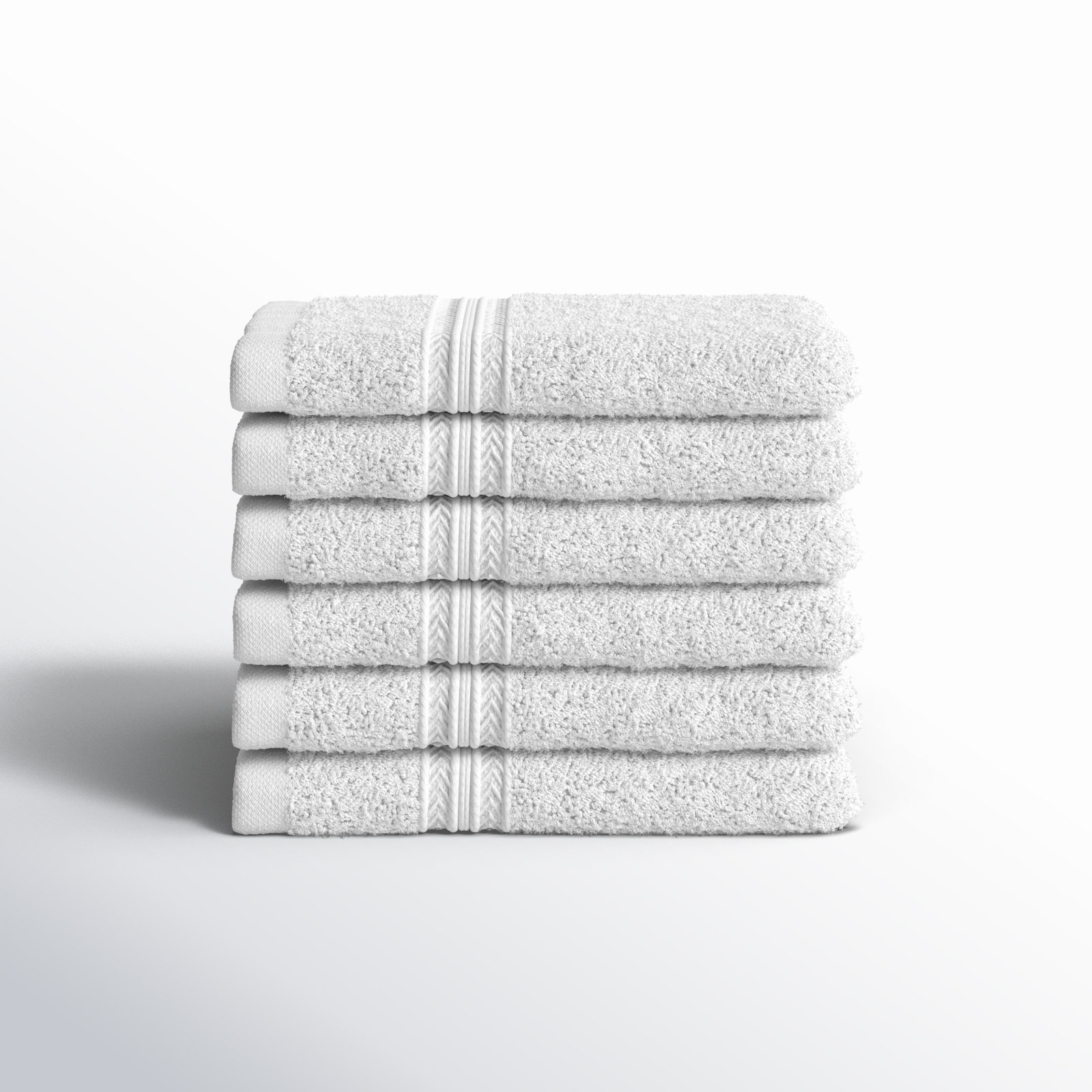 Sustainable Cotton Washcloth Set, White