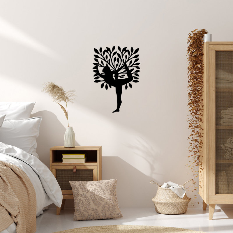 Elegant Decorative Metal Wall Accessory, Black, 19.7 x 27.6 inches | 100% Metal Construction, Thickness: 0.06 inches | Perfect for Home Decor, Living Room, & Office Spaces, Durable & Stylish Design