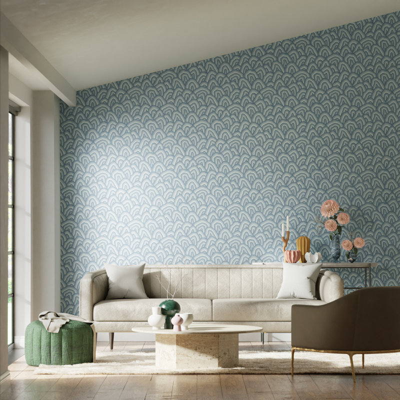 Kumo Wallpaper, Blue