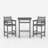 All Weather HDPE Bar Height Outdoor Table and Chairs Set for Bistro Patio Balcony-2024442129-2033036098