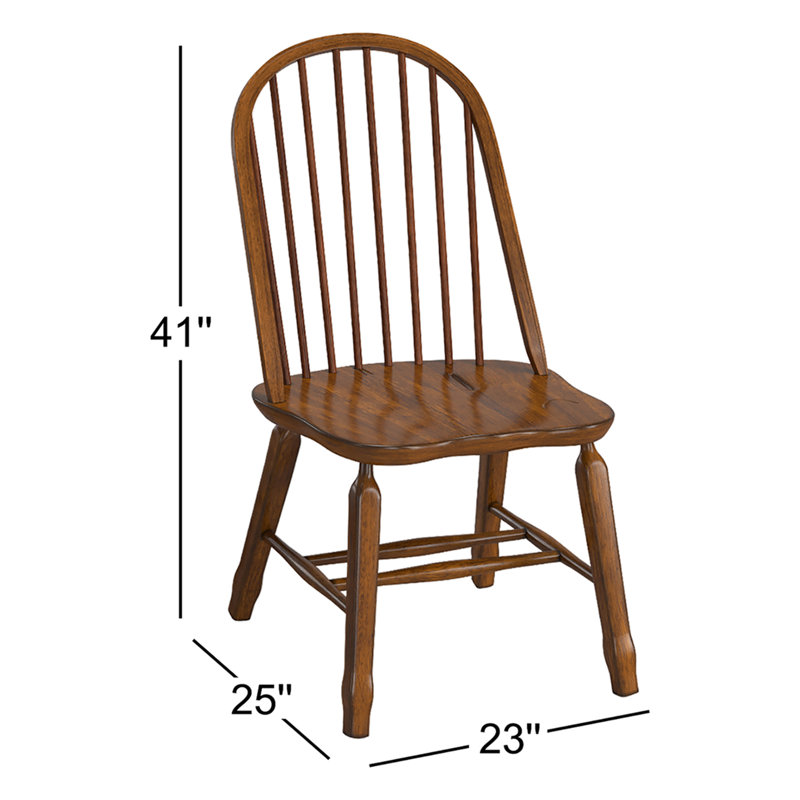 Chaise d'appoint Makira Windsor, Chêne rustique