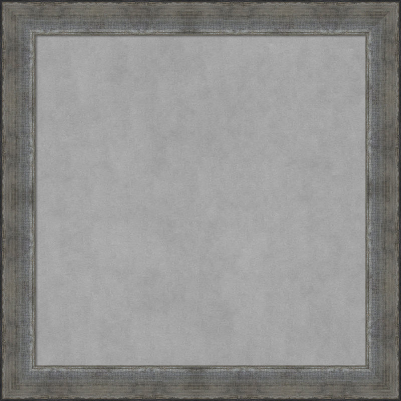 Tableau magnétique encadré étain forgé, H 28 po x l 28 po