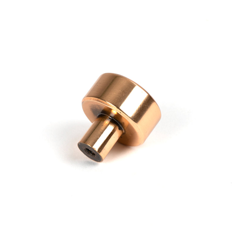 Round Knob, 2.5 cm, Polished Bronze