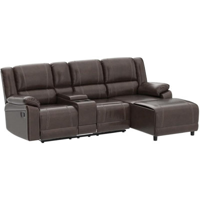 Canapé modulaire en cuir 2 pièces Quintesha