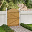 Casson Semi Braced Arch Top Strong Wooden Garden Gate-477750739