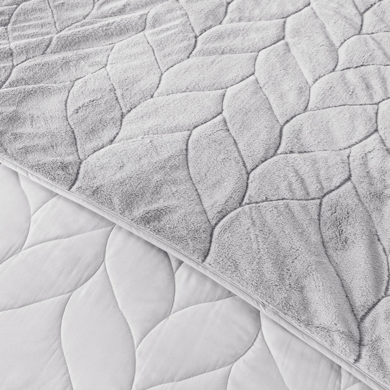 Cozy Gray Down Alternative Throw, Throw