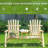 2-Seat Wooden Adirondack Chair, Patio Bench with Table, Outdoor Loveseat Fire Pit Chair for Porch, Backyard