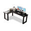 Bureau d'écriture en L noir en bois massif-118312065-118312062-118312066