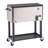 TRINITY 100 Qt./25 Gal. Stainless Steel Standing Wheeled Cooler w/ Shelf