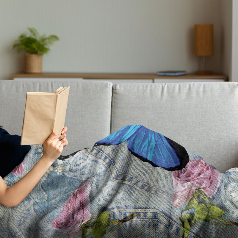 Hand Woven Throw Blanket, 50" x 60"