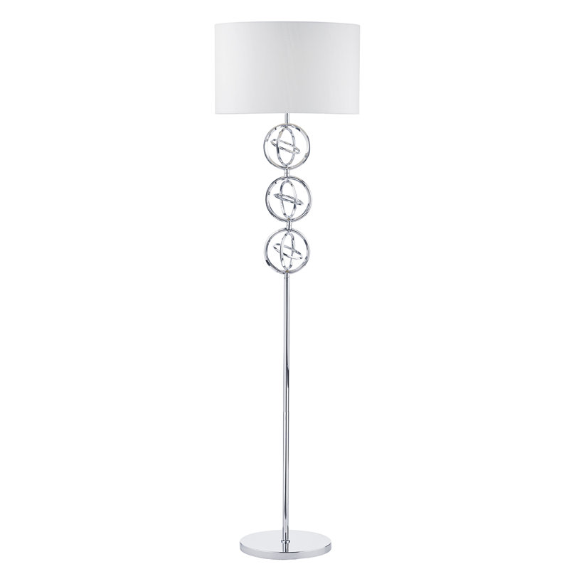 Zeppelin 165cm Silver Traditional Floor Lamp