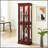 Curio Cabinet Lighted Curio Display Cabinet with Adjustable Shelves and Mirrored Back Panel for Elegant Home Decor-646745248