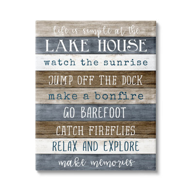 " Life Is Simple Lake House List " by Natalie Carpentieri