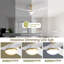  Ventilateur de plafond de style moderne à 3 pales de 60 po avec télécommande Nicola-543563006