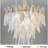 Modern 9 - Light Dimmable Tiered Chandelier With Gold Finsh