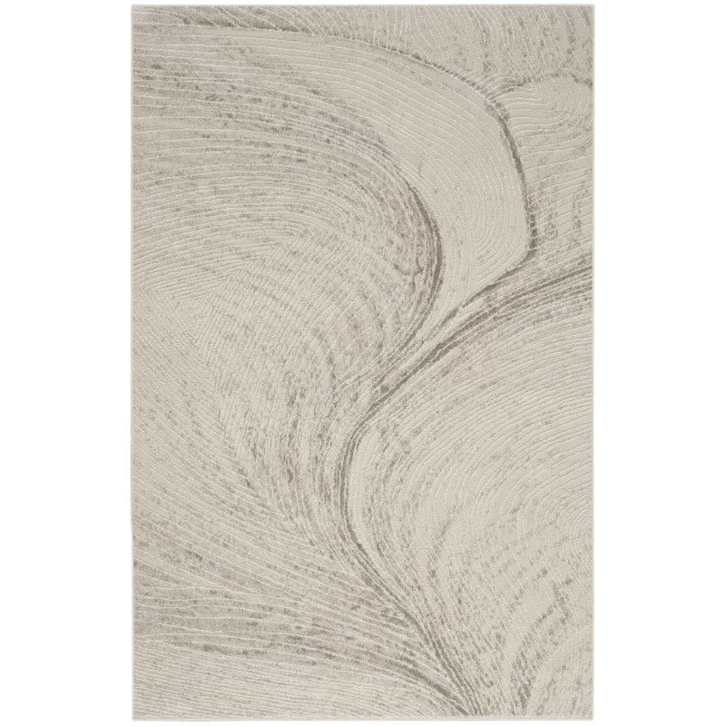 Tapis ivoire moderne Calvin Klein, Rectangle 3'2" x 5'