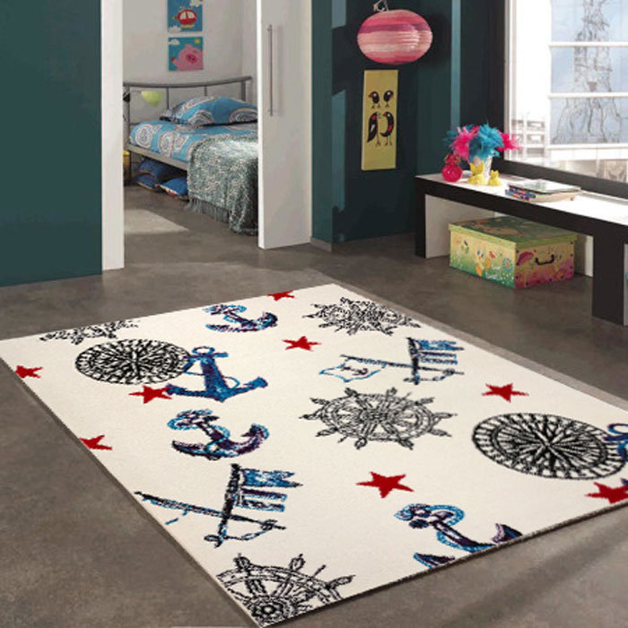 Tapis pour chambre d'enfant Jamison, Rectangle 3 pi 11 po x 5 pi 3 po