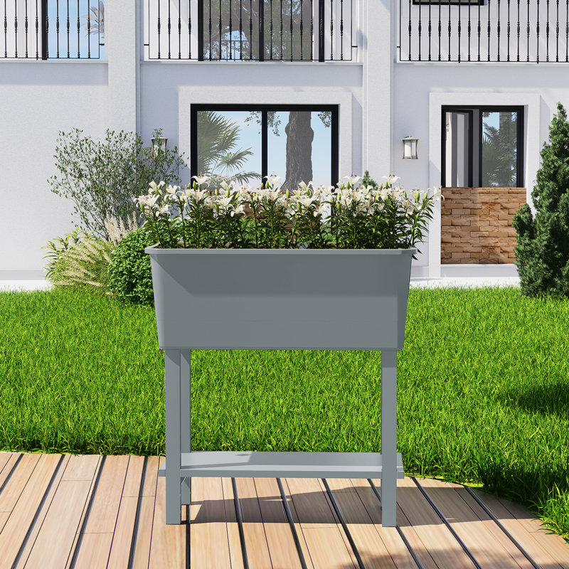 Elevated Planter, Grey
