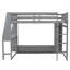 Lit mezzanine double avec bureau et rangement