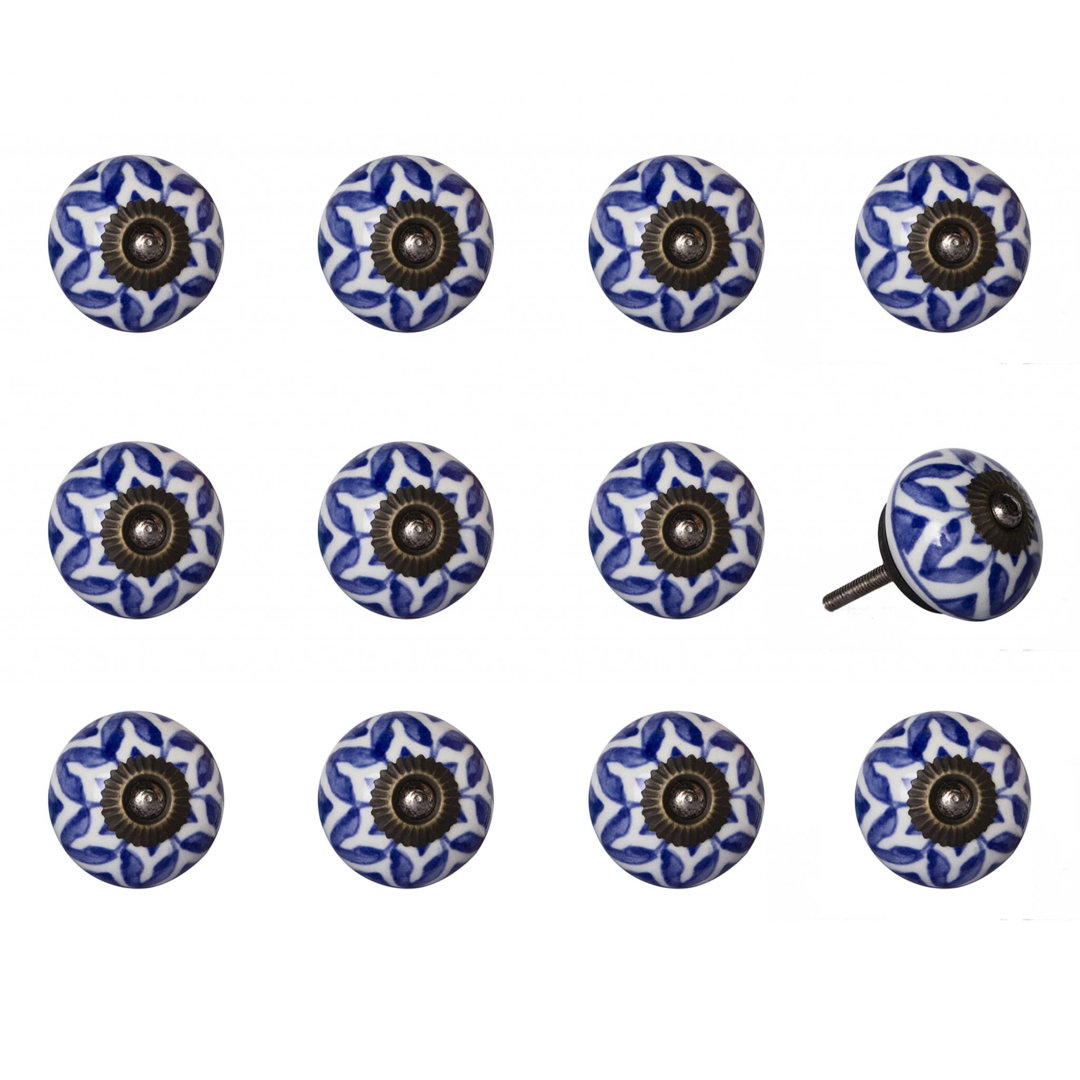 Kiester Handpainted 1 1/2" Diameter Round Knob Multipack Darby Home Co