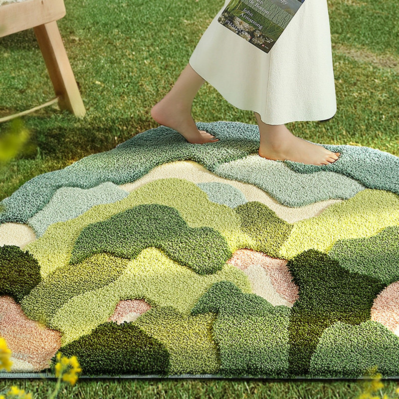 Tapis fantaisie avec envers antidérapant Novelty Tallie, Nouveauté 7 pi 6 po x 11 pi 8 po