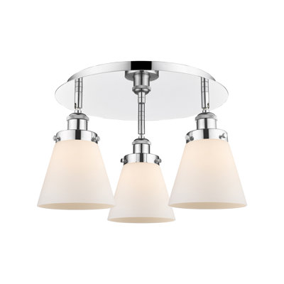 Cone 3 Light Flush Mount