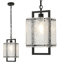 Luminaire suspendu en acrylique Black Water Ripple pour îlot de cuisine 1 lumière-120464197-113741994
