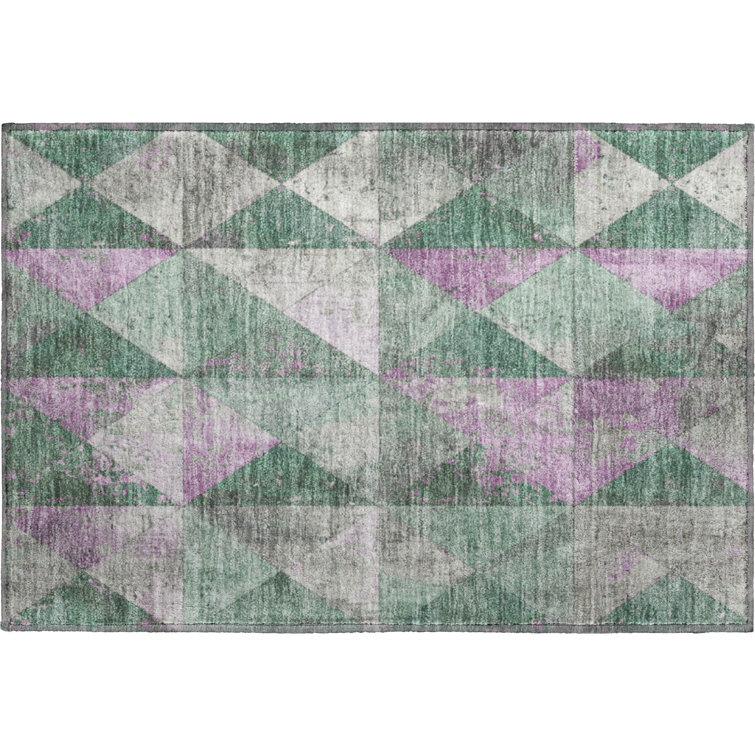 Premium Machine Washable Meidell AMF1721 Geometric Rug