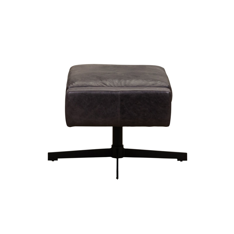 Spencer Swivel Ottoman in Kudos Seagrass, Ten Gallon Hat Mix