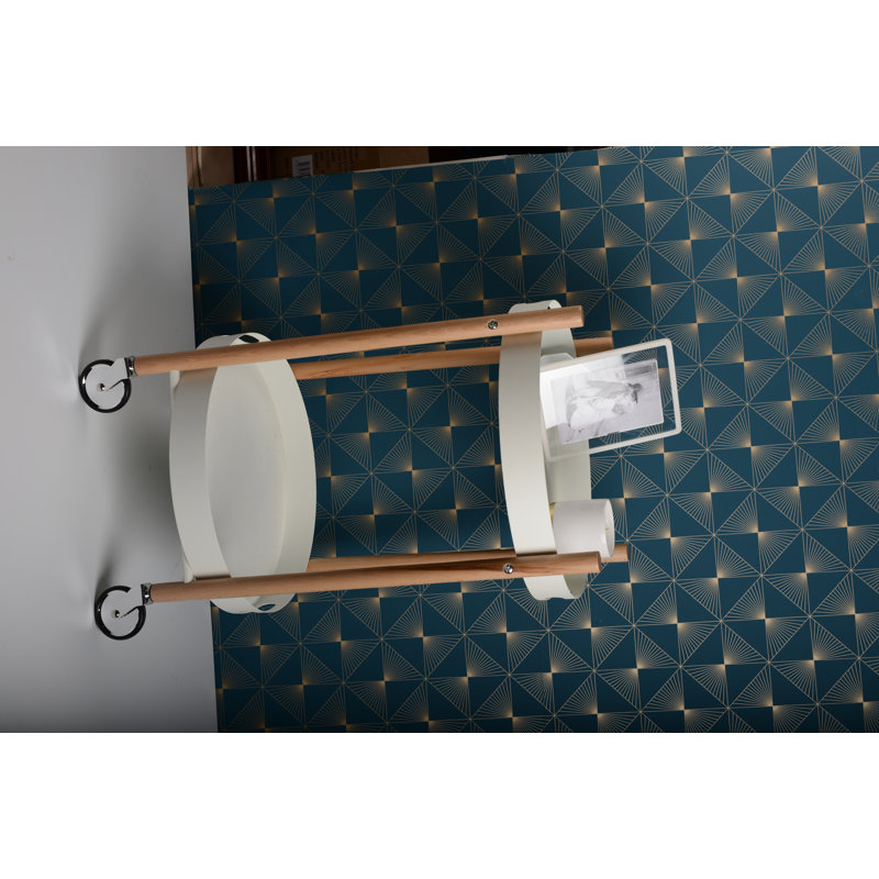White and Wood Service Trolley