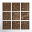 Ashling Rustic Abstract Wall Decor on Solid Wood