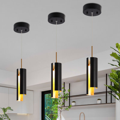 Kissey 1 - Light Black Single LED Kitchen Island Pendant(1-Set)
