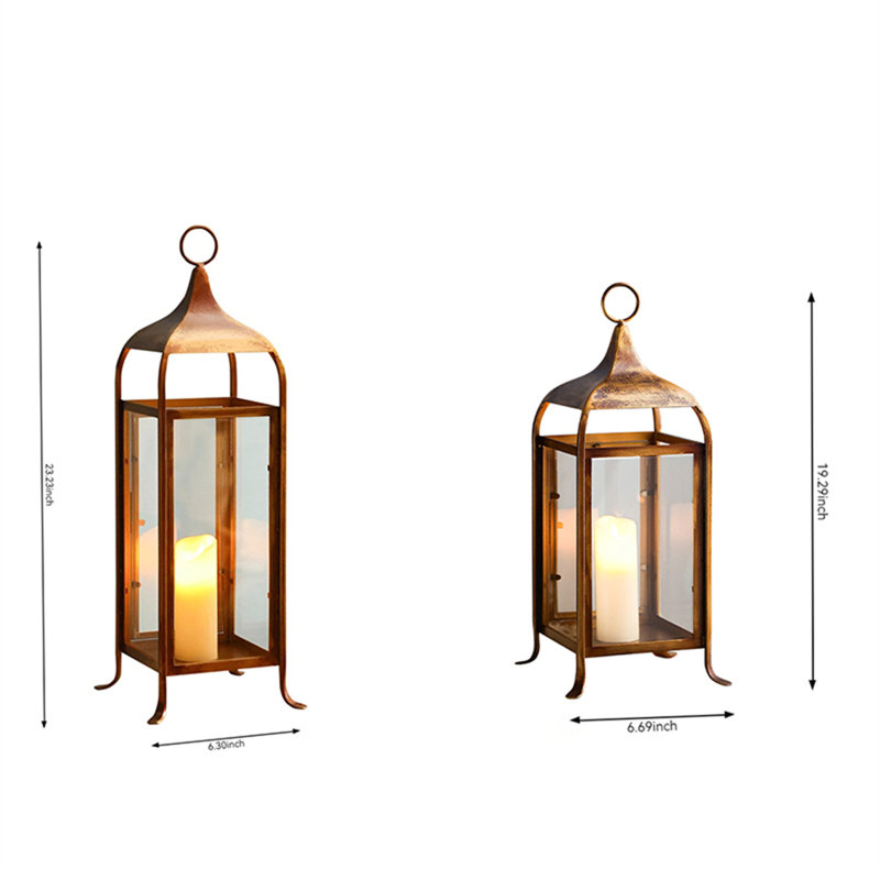 23.23'' H Metal Tabletop Candlestick