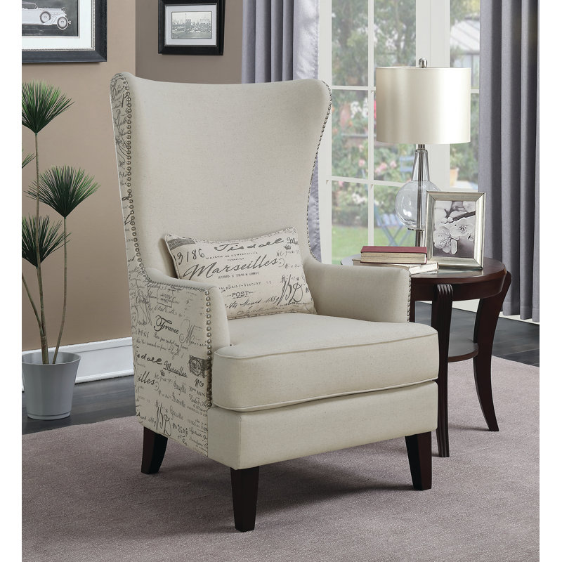 Fauteuil d'appoint Sonali, Polyester beige