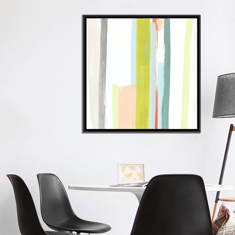 « litmus iii », reproduction sur toile, H 18 po x l 18 po x P 1,5 po, Toile avec cadre flottant noir, Pas de tapis