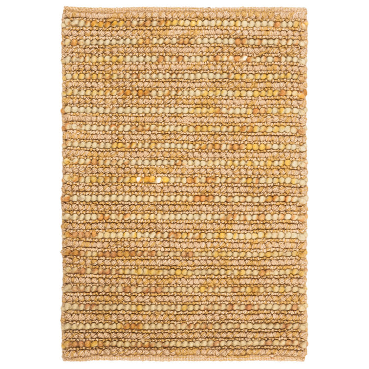 Ferrera Abstract Handmade Flatweave Gold Area Rug