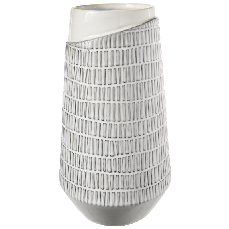Vase de table Wilbur, H 10 po x l 5,75 po x P 5,75 po